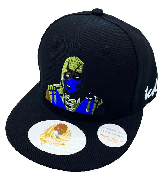 Mortal Kombat Sub-Zero Black Baseball Hat - The Cap Dudes