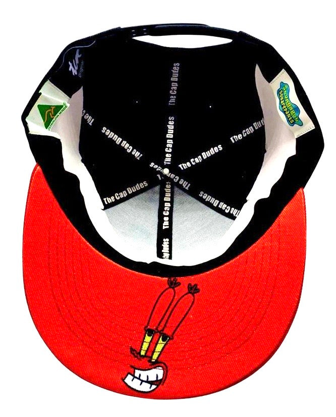 Mr Krab SpongeBob Baseball Hat - Under Brim - The Cap Dudes