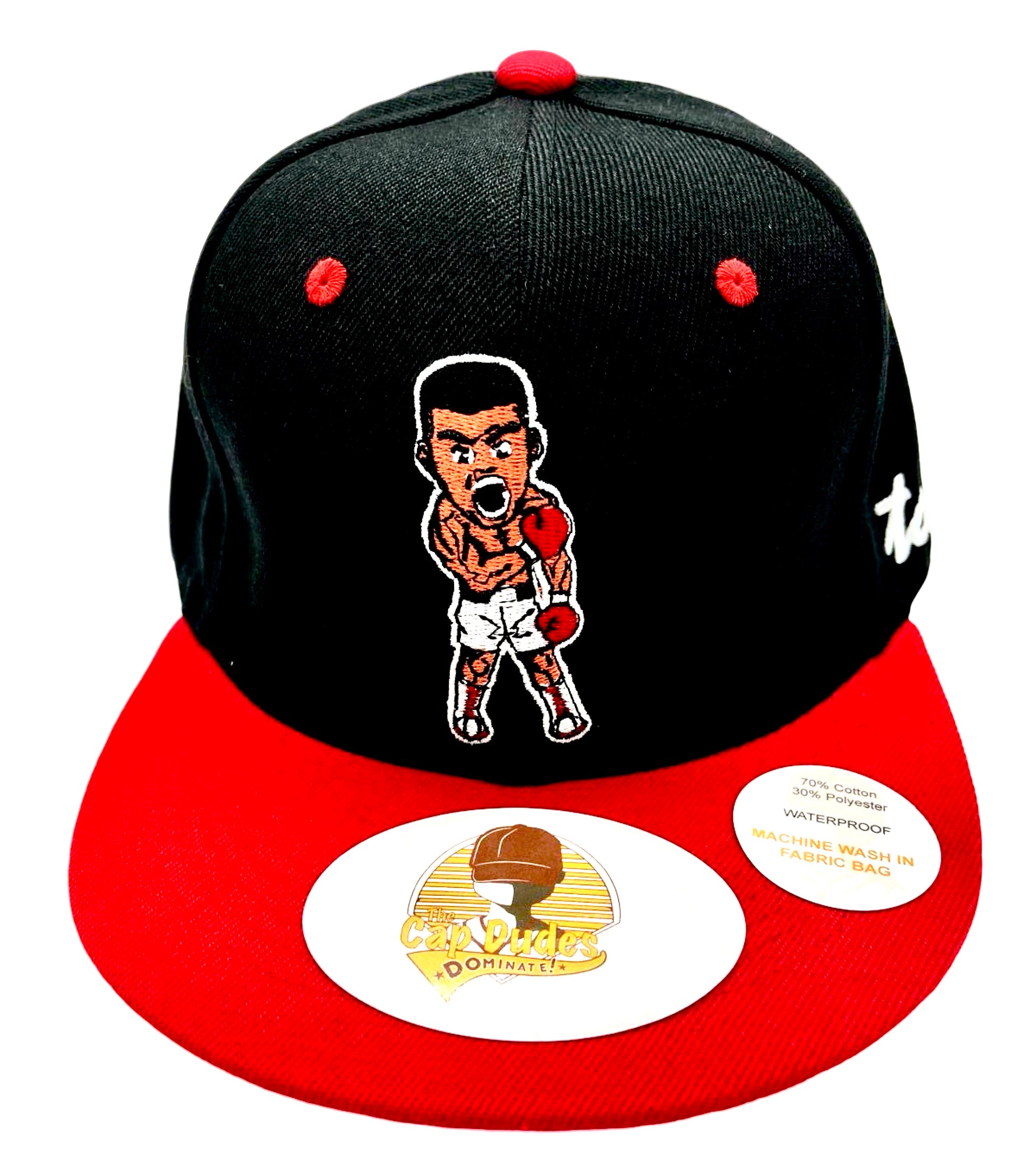 Muhammad Ali Baseball Hat - Front View - The Cap Dudes