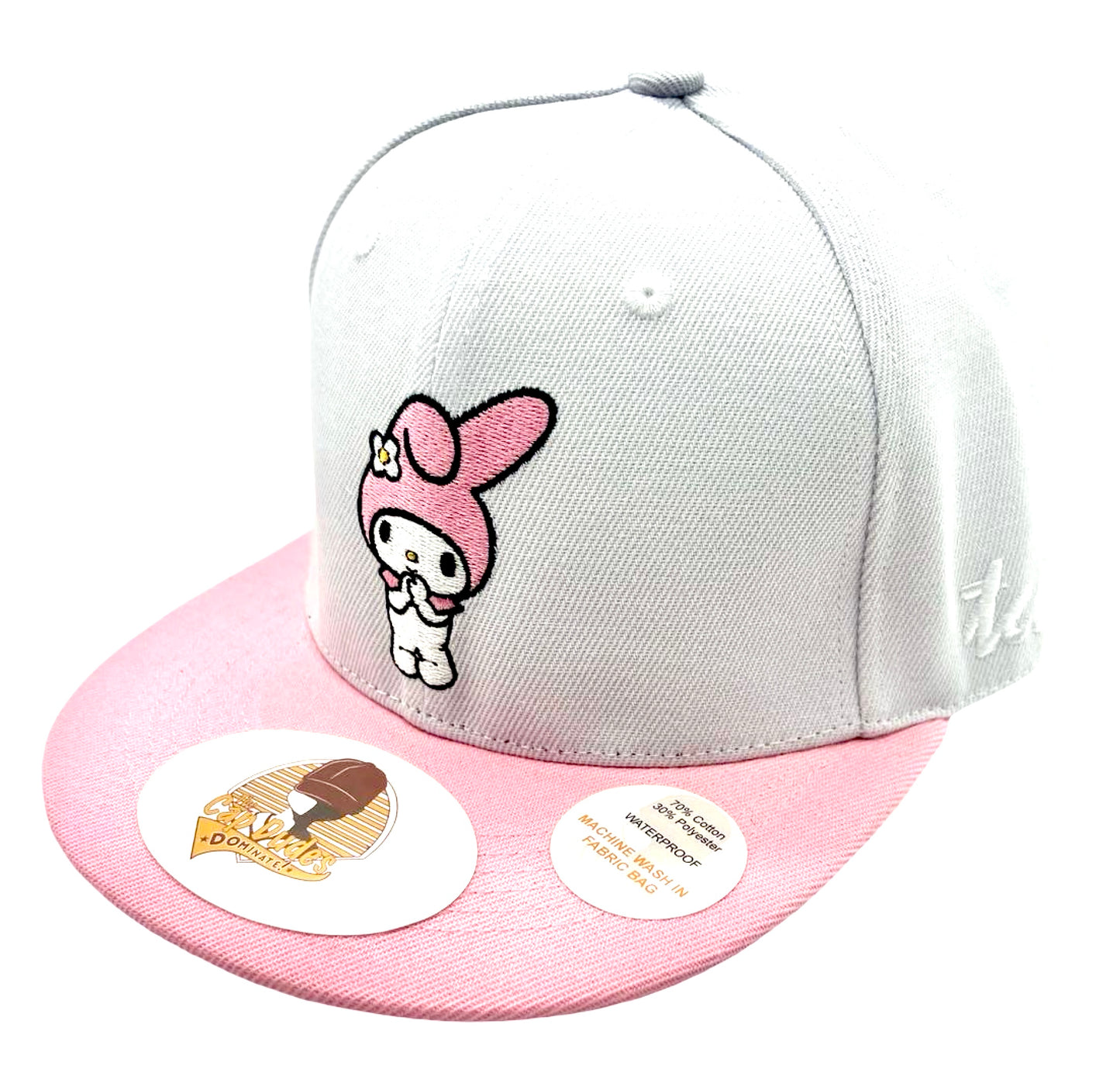 My Melody White and Pink Baseball Hat - The Cap Dudes