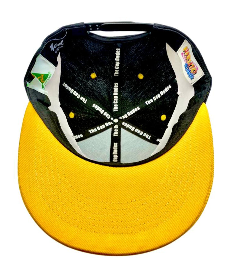 Naruto Black and Yellow Baseball Cap - Under Brim - The Cap Dudes