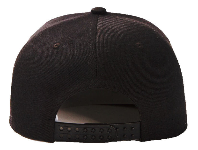 Nirvana Black Baseball Hat Snapback Adjustable - The Cap Dudes - Back View