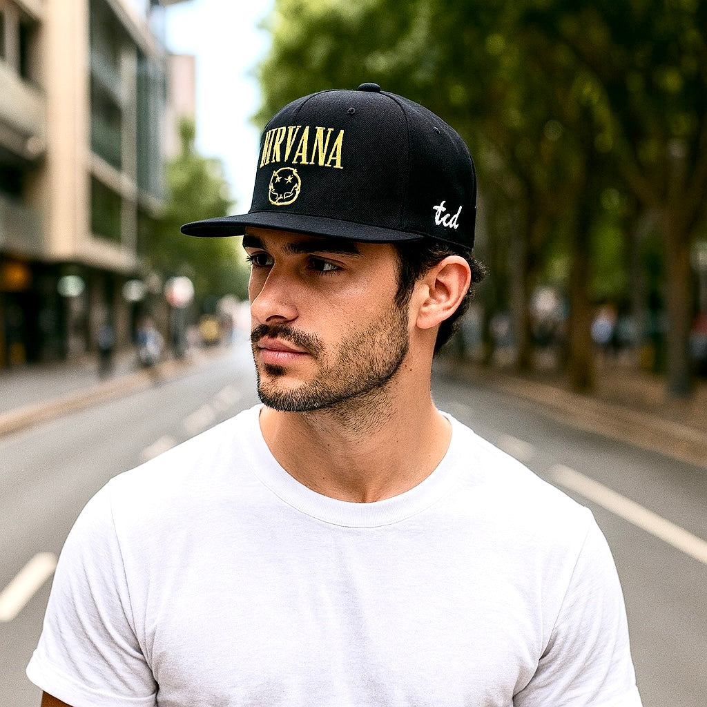 Nirvana Baseball Hat Lifestyle Pic 1 - The Cap Dudes