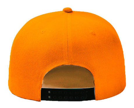 Orange Baseball Hat - Double Snapback 9Fifty Style - The Cap Dudes - Back View