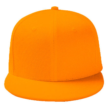 Orange Baseball Hat - Double Snapback 9Fifty Style - The Cap Dudes - Front View