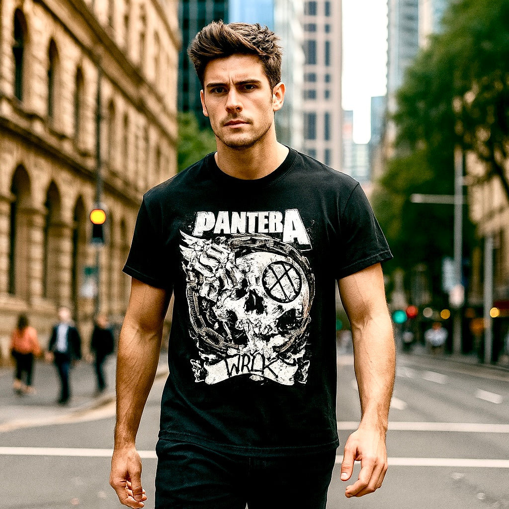 Pantera Walk Black T Shirt Lifestyle - The Cap Dudes