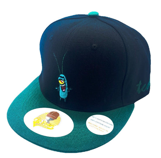 SpongeBob Plankton Black and Green Baseball Hat - The Cap Dudes