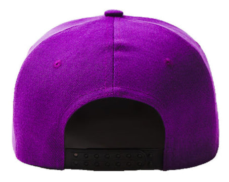 Purple Baseball Hat - Double Snapback 9Fifty Style - The Cap Dudes - Back View