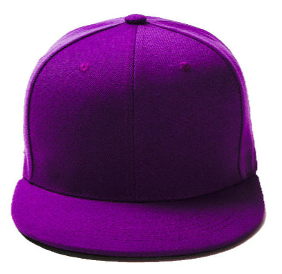 Purple Baseball Hat - Double Snapback 9Fifty Style - The Cap Dudes - Front View