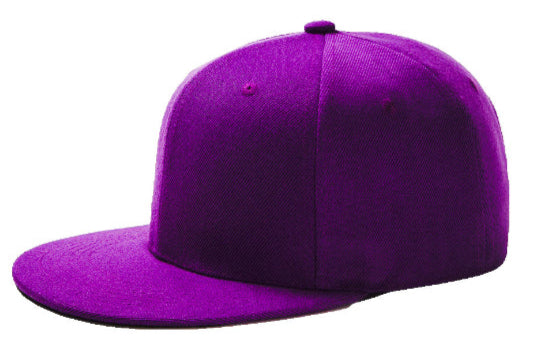 Purple Baseball Hat - Double Snapback 9Fifty Style - The Cap Dudes - Side Angled View