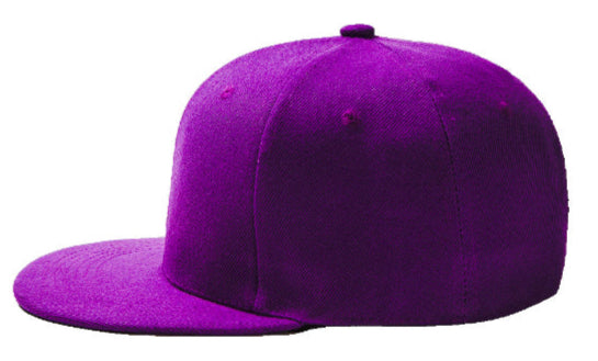 Purple Baseball Hat - Double Snapback 9Fifty Style - The Cap Dudes - Side View