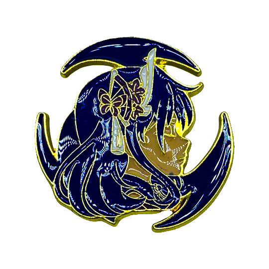 Raiden Shogun - Genshin Impact - Manga - Anime Brooch Accessory - Front