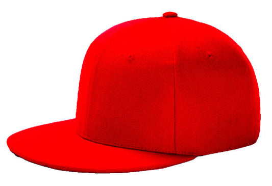 Red Baseball Hat - Double Snapback 9Fifty Style - The Cap Dudes - Side Angled View
