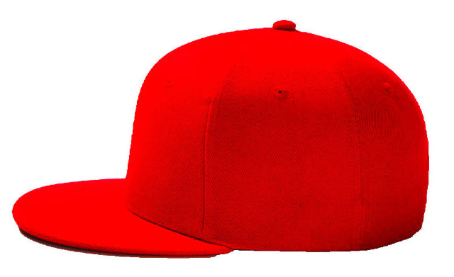 Red Baseball Hat - Double Snapback 9Fifty Style - The Cap Dudes - Side View