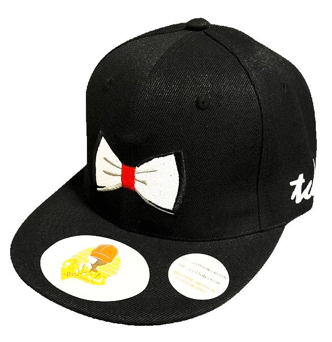 Red and White Bow Tie Baseball Hat - The Cap Dudes