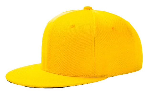 Royal Yellow Baseball Hat - Double Snapback 9Fifty Style - The Cap Dudes - Side Angled View