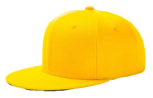 Royal Yellow Baseball Hat - Double Snapback 9Fifty Style - The Cap Dudes - Side Angled View