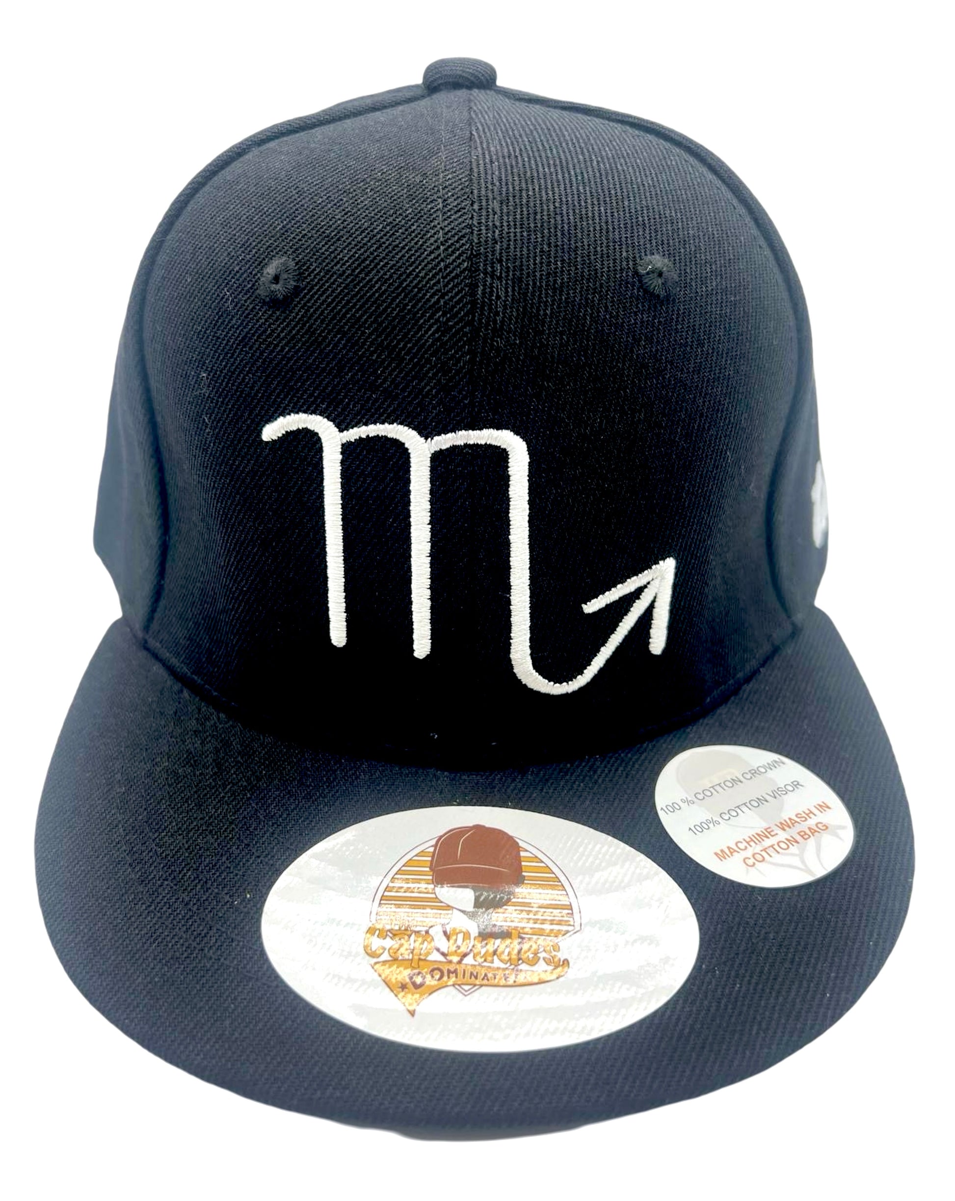 Scorpio Baseball Hat - Front View - The Cap Dudes