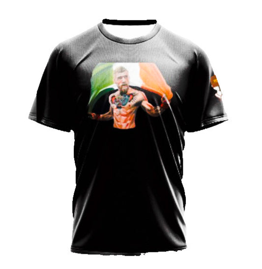 Sport - Conor Mcgregor MMA Black T Shirt - The Cap Dudes - Front View