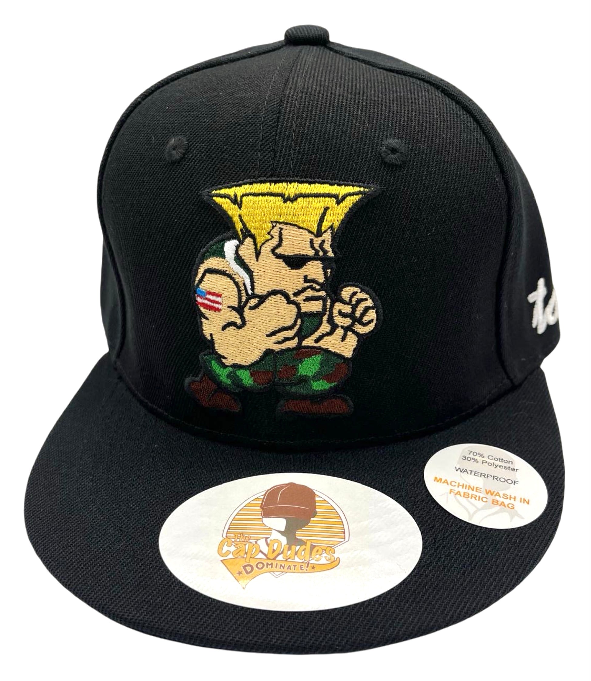 Street Fighter Guile Baseball Hat - Front View - The Cap Dudes