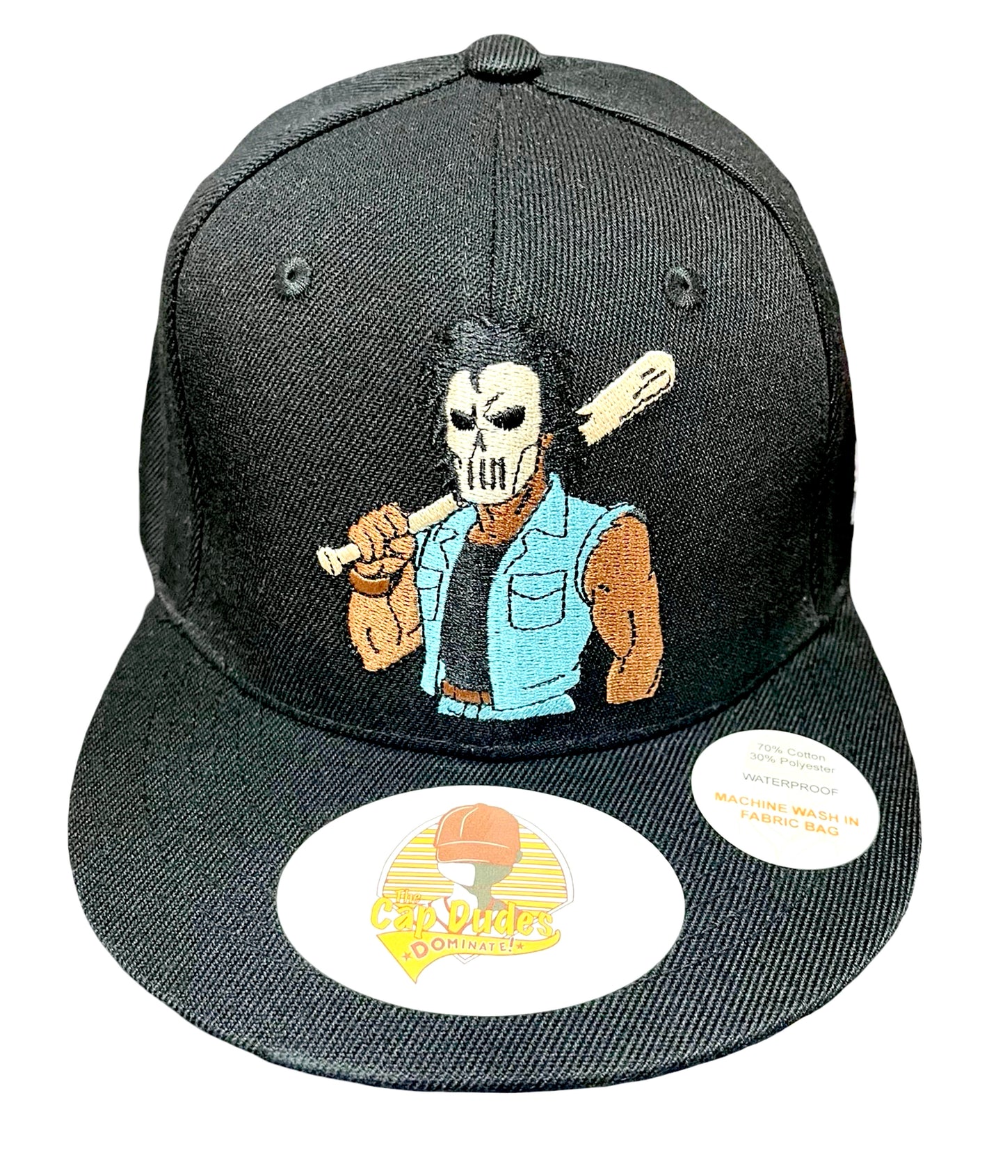 TMNT Casey Jones Baseball Hat - Front View - The Cap Dudes