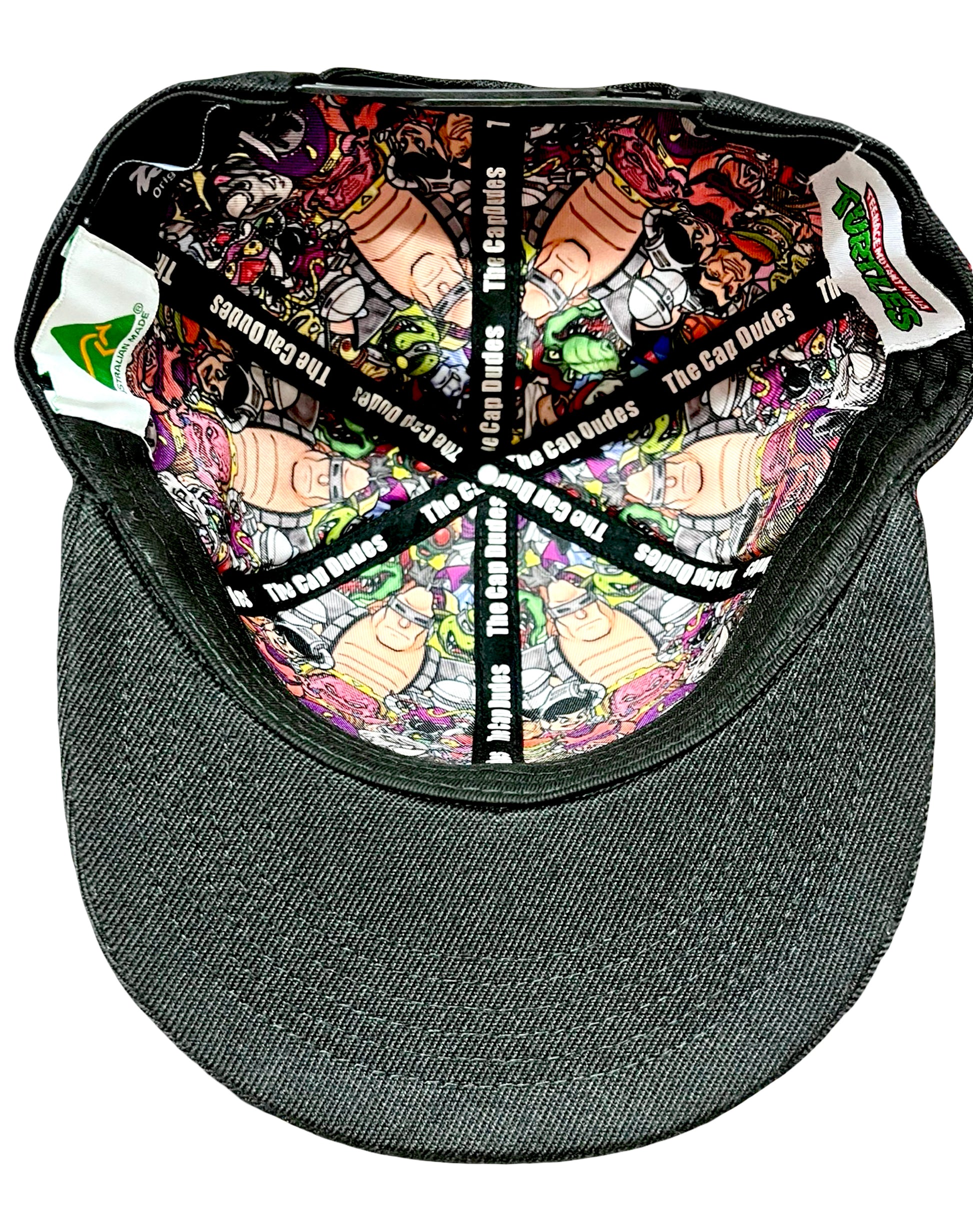 TMNT Casey Jones Baseball Hat - Under Brim - The Cap Dudes
