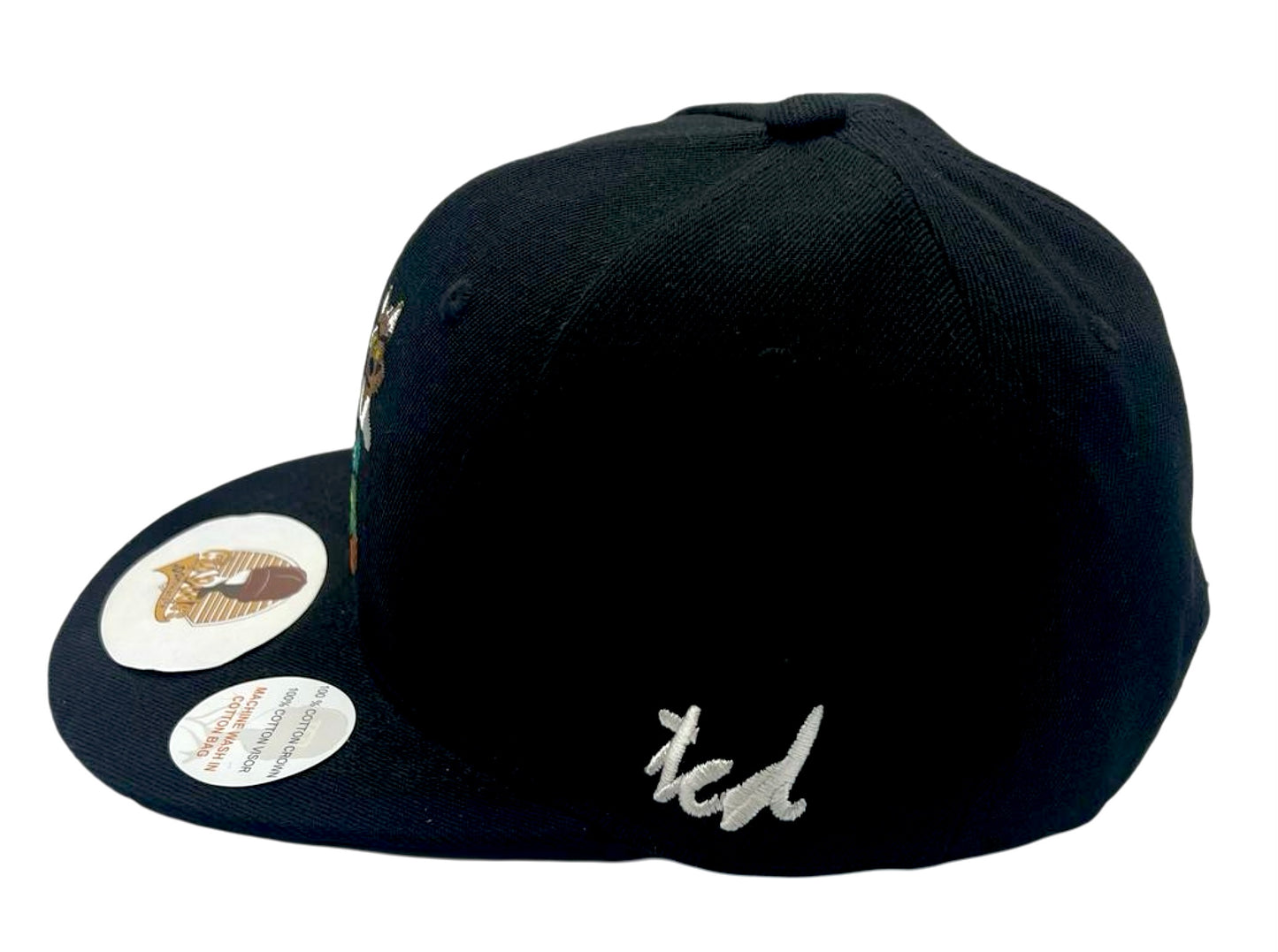 The Bad Guys Cartoon Baseball Hat - Side View - The Cap Dudes