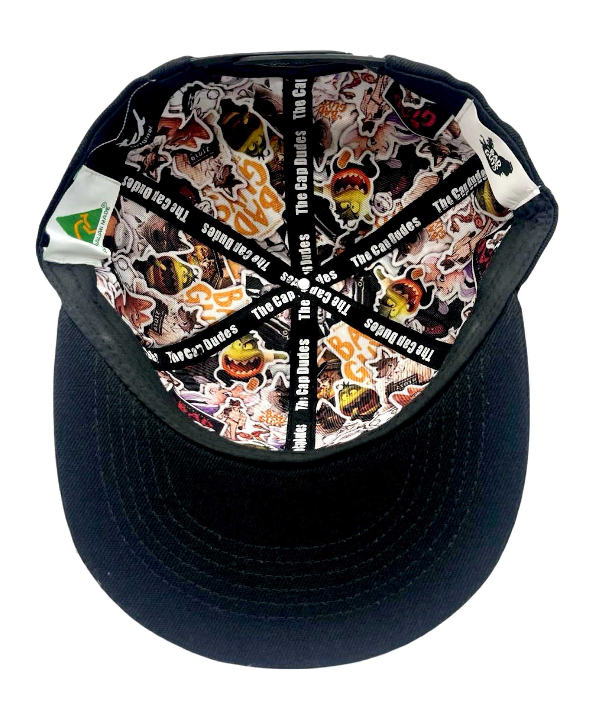 The Bad Guys Cartoon Baseball Hat - Under Brim - The Cap Dudes
