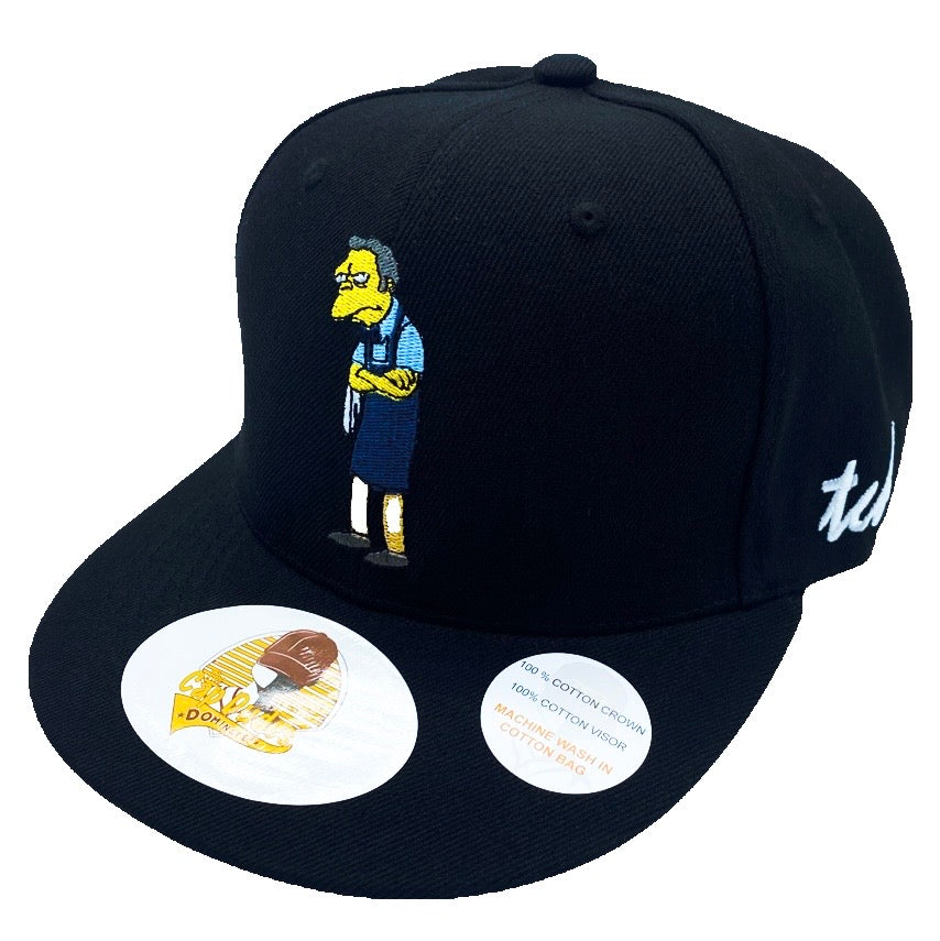 The Simpsons Moe Black Baseball Hat - The Cap Dudes