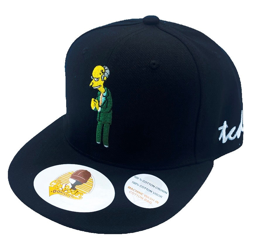 The Simpsons Mr Burns Black Baseball - The Cap Dudes