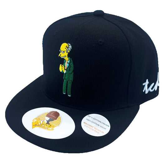 The Simpsons Mr Burns Black Baseball - The Cap Dudes