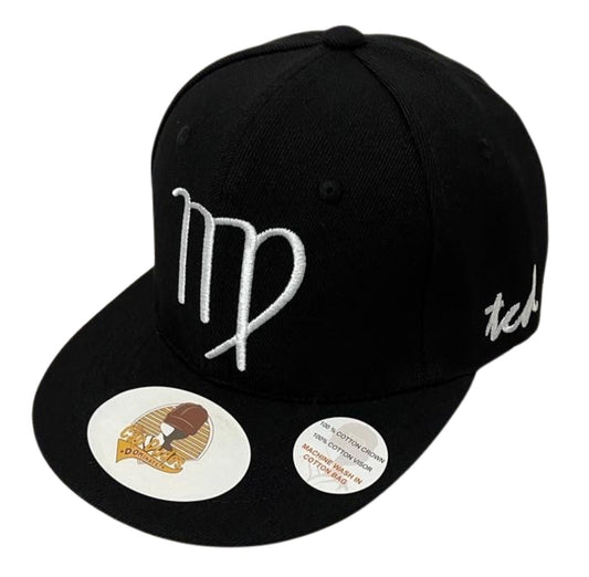 Virgo Horoscope Black Baseball Hat - The Cap Dudes -Front View