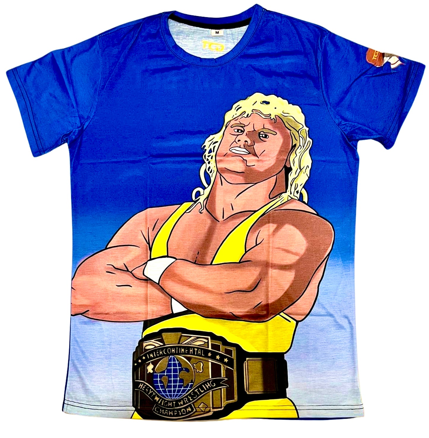 WWE Mr Perfect Blue T-Shirt - The Cap Dudes