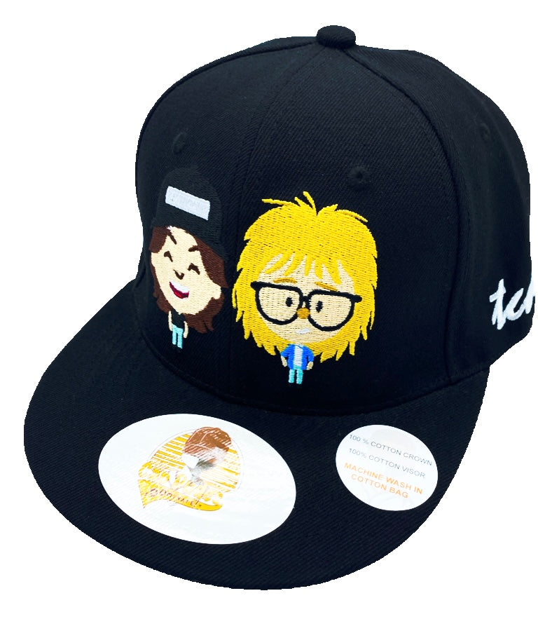 Wayne's World Black Baseball Hat - The Cap Dudes