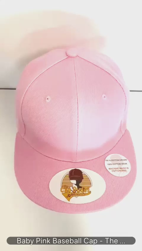 Baby Pink Baseball Cap Video - The Cap Dudes
