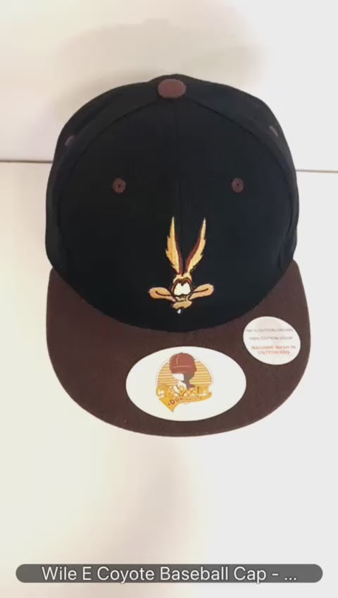 Wile E Coyote Looney Tunes Baseball Cap Video - The Cap Dudes
