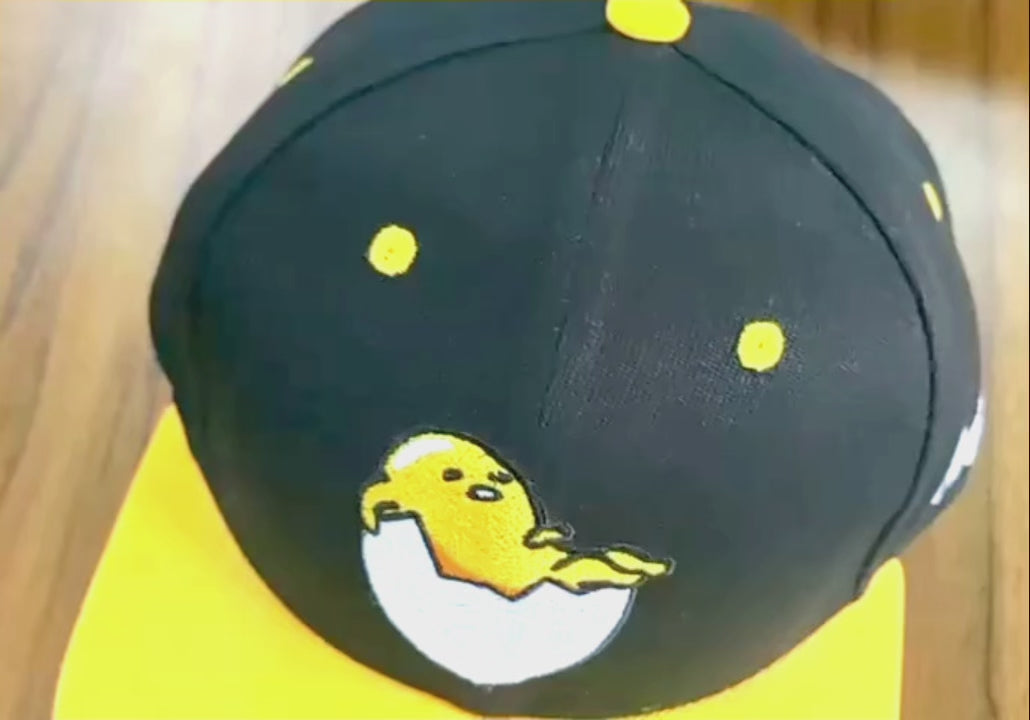 Gudetama Baseball Cap Video  - The Cap Dudes