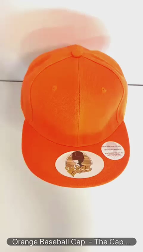 Orange Baseball Cap Video - The Cap Dudes