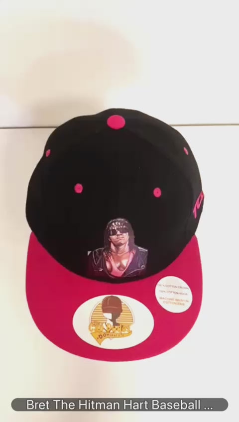 Bret The Hitman Hart WWE Baseball Cap Video - The Cap Dudes