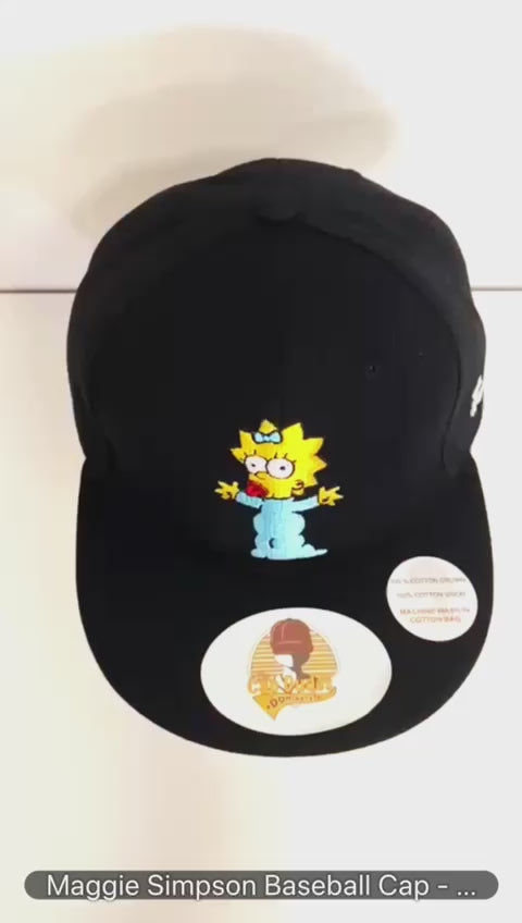 Maggie Simpson Baseball Cap Video - The Cap Dudes