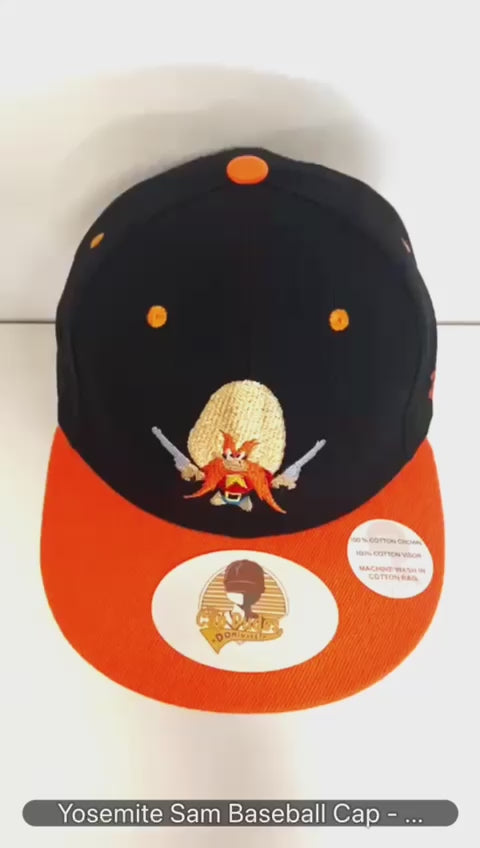 Yosemite Sam Looney Tunes Baseball Cap Video - The Cap Dudes