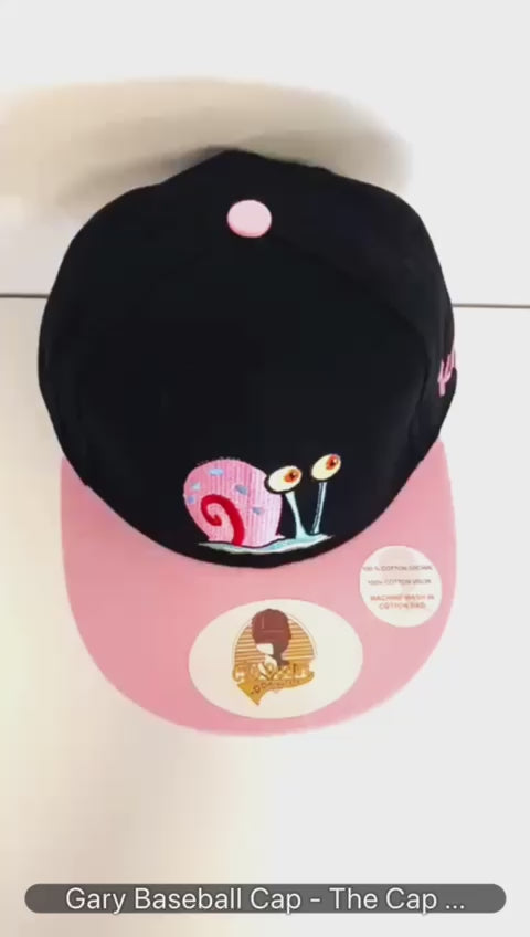 SpongeBob Gary The Snail Baseball Cap Video - The Cap Dudes