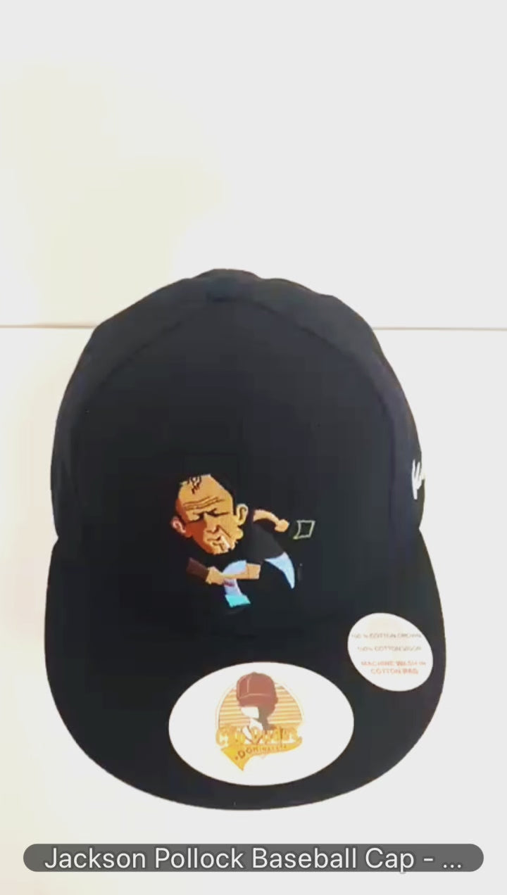 Jackson Pollock Baseball Cap Video - The Cap Dudes