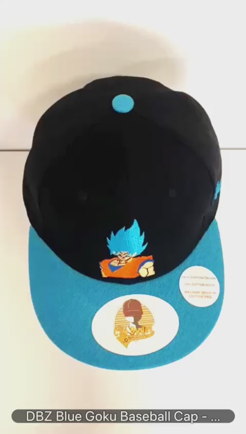 DBZ Blue Goku Baseball Cap Video - The Cap Dudes