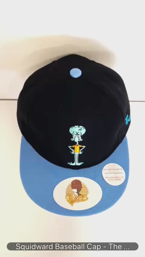 SpongeBob Squidward Tentacles Baseball Cap Video - The Cap Dudes