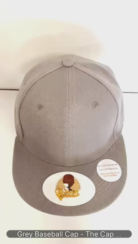 Grey Baseball Cap Video - The Cap Dudes