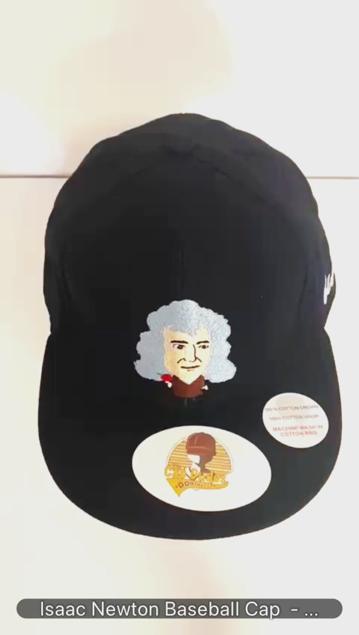 Isaac Newton Baseball Cap Video - The Cap Dudes