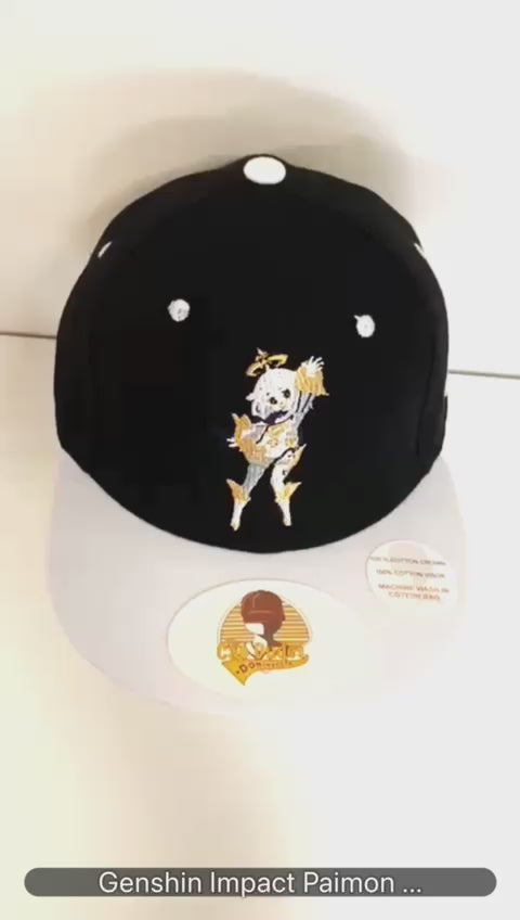 Genshin Impact Paimon Baseball Cap Video - The Cap Dudes