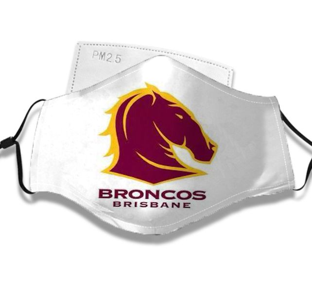 Sport - Brisbane Broncos Face Mask - National Rugby League NRL