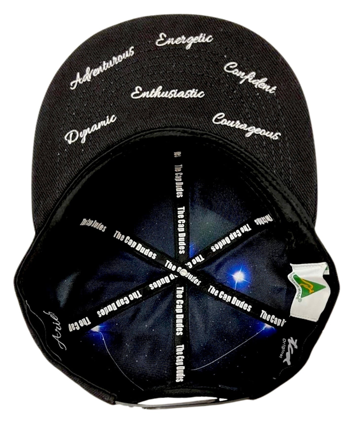 Aries Horoscope Baseball Hat - Under Brim - The Cap Dudes